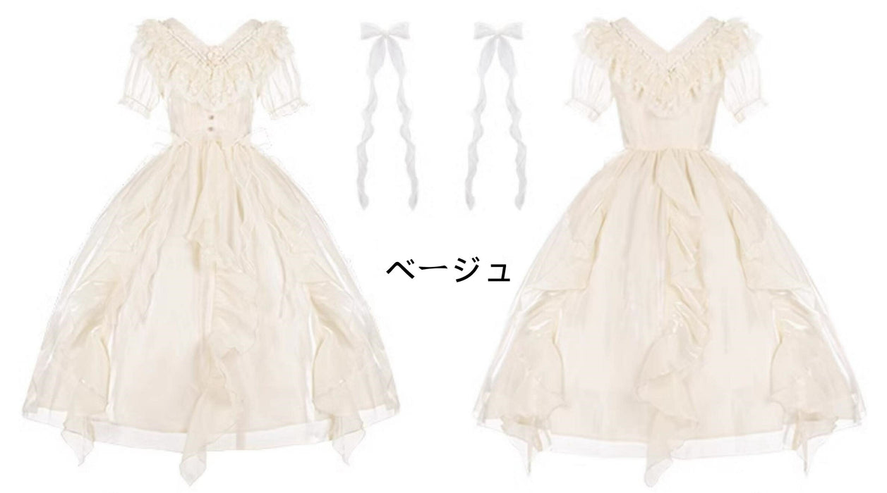 【7日内出荷】Lolita系 ロリータ ワンピース ロリータドレス ワンピース コスプレ メイド服 コスチューム 衣装 Lolita 文化祭 学園祭 変装 レディース ゴスロリ ハロウイン ドレス 可愛い写真 姫様 ワンピ ゴスロリ 少女 ハロウィーン 洋服