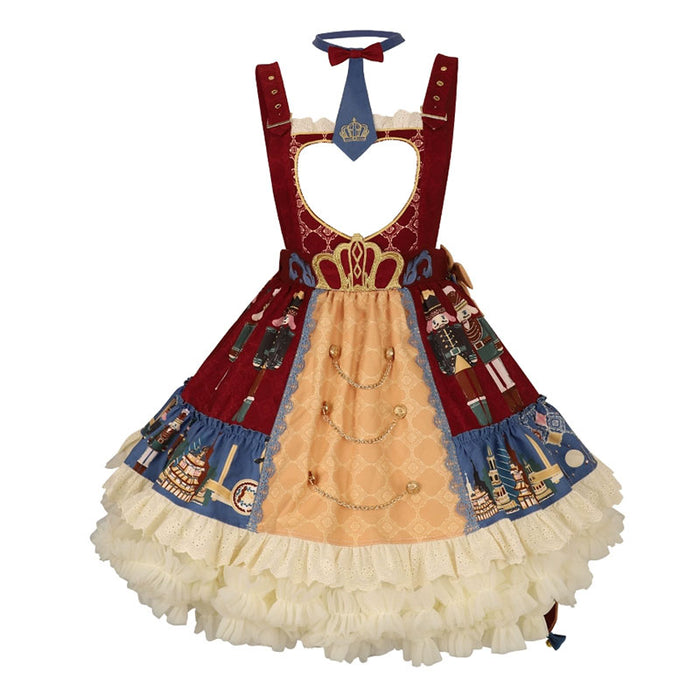 【7日内出荷】2点セット くるみ割り人形 コスプレ 衣装 クリスマス ゴスロリ パンク ロリータ ジャケット アウター スカート 衣装 制服 文化祭 学園祭 衣装 ハロウィンコスチューム ハロウィンコスプレ ワンピース コスプレ衣装 仮装 春秋レディース 春秋ワンピース