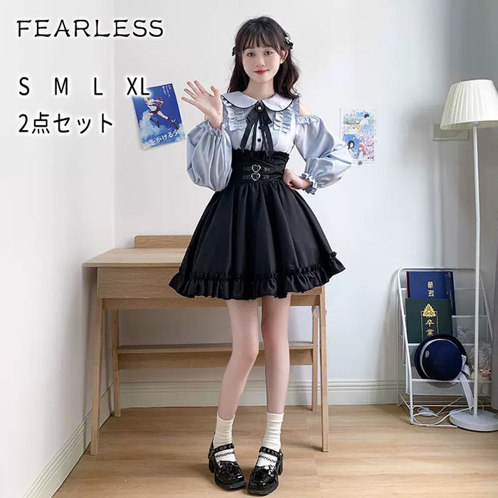 【7日内出荷】Fearless ボトム スカート ひざ上 ショート 半袖 tシャツ カットソー 夏カットソー トップス モダールレーヨン チュール切替え ストレッチ スクエアネック エレガント レディース キレイめ