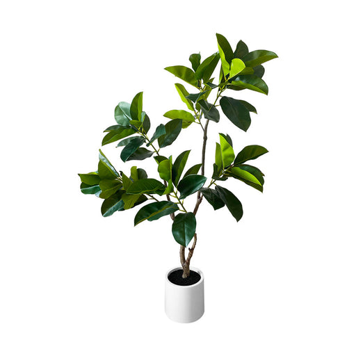 RAKU フィカス フェイクグリーン 高さ約150cm 大型 フェイク観葉植物 鉢付き 本物そっくり リアル 人工観葉樹 南国風 お手入れ簡単 インテリア 室内 屋外 玄関 リビング オフィス 開店祝い 新築祝い 引越し祝い