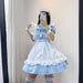 【7日内出荷】6点セット メイド服 コスプレ可愛い セクシー 制服 ハロウィン ゆめかわ 大人 レディース エプロン カチューシャ 半袖 ゴスロリ シンプル スカート ロリータ ワンピース 白 黒 赤 文化祭 リボン ピンク シンプル 仮装 衣装 膝丈