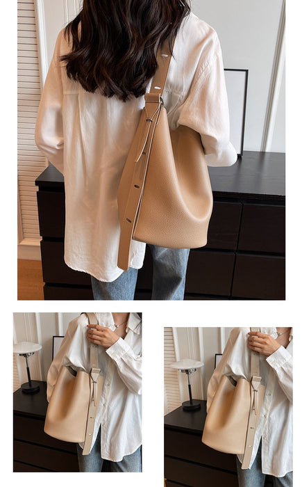 【7日内出荷】【2WAY】ショルダーバッグ レディース バケツ型  内袋 巾着インナーバッグ付き 大容量 斜めがけ 肩掛け 大きめ  PUレザー ママバッグ ワンショルダー 高見え お出かけ デート かわいい 通勤 通学 母の日 クリスマス プレゼント ギフト