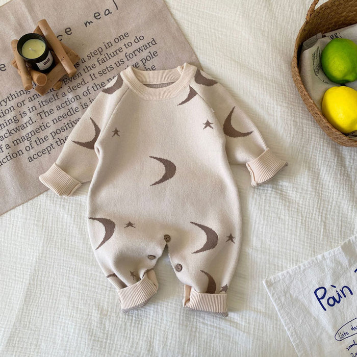 ロンパース ベビー ニット 新生児 退院 冬 カバーオール 赤ちゃん 着ぐるみ 赤ちゃん用ロンパース セーター 長袖 女の子 男の子 オーバーオール 幼児 子供服 可愛い カバーオール 可愛い 普段着 春秋冬 防寒 おしゃれ