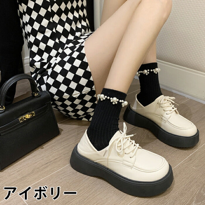 【7日内出荷】【 4cmヒール】オックスフォードシューズ レディース 厚底 ミュール かかとが踏める バブーシュ 合皮 スリッポン ローファー Uチップ プラットフォーム 歩きやすい 疲れにくい 美脚 身長アップ 学生 OL 通勤 通学 黒 白 オールシーズン