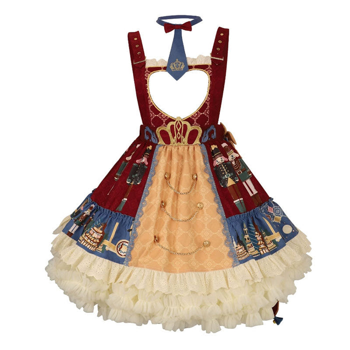 【7日内出荷】2点セット くるみ割り人形 コスプレ 衣装 クリスマス ゴスロリ パンク ロリータ ジャケット アウター スカート 衣装 制服 文化祭 学園祭 衣装 ハロウィンコスチューム ハロウィンコスプレ ワンピース コスプレ衣装 仮装 春秋レディース 春秋ワンピース