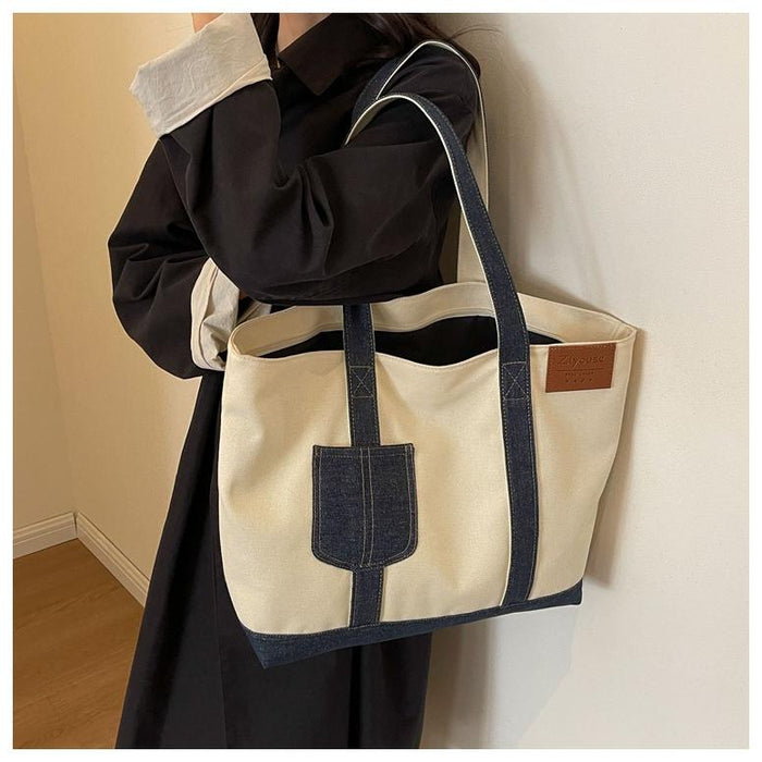 【7日内出荷】【2way】レディース 大容量 A4 対応 トートバッグ 帆布キャンバスバッグ 通勤 通学 おしゃれ シンプル 高品質