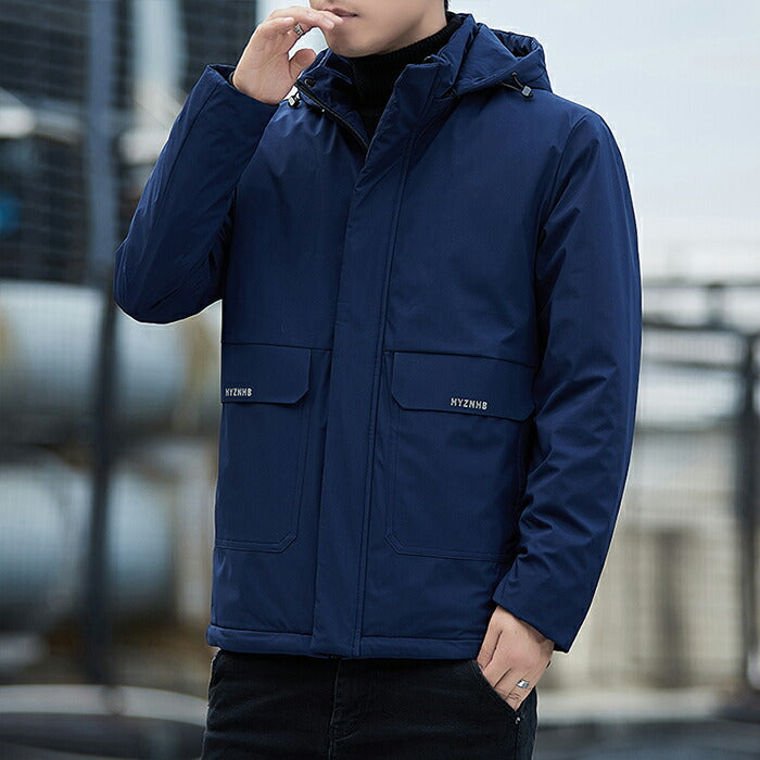 裏ボア マウンテンパーカー メンズ ジャケット ジャンパー 防寒 防風 秋服 冬服 秋冬 フード付き 厚手 防風 撥水  ゴルフウェア アウトドア カジュアル シンプル おしゃれ ポケット付き 通勤 通学 登山 釣り キャンプ 大きいサイズ