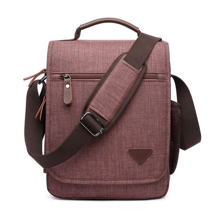 【7日内出荷】【3way】メンズ ショルダーバッグ 縦型 メンズバッグ  肩掛け 斜めがけ キャンバス 帆布 撥水 大容量 通勤 通学 多機能 おしゃれ シンプル