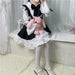 【7日内出荷】6点セット メイド服 ミニ丈 メイド喫茶 メイドコスチューム ジャパニーズメイド lolitaメイド服 セット ミニスカ ハロウィン 衣装 仮装 パーティ コスプレ ウェイトレス