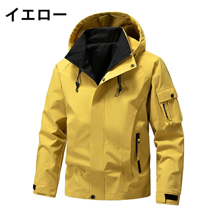 ウンテンパーカー マウンテンパーカー メンズ ジャケット ジャンパー 防寒 防風 秋服 春服 秋冬 ライトアウター フード付き 厚手 撥水 ゴルフウェア アウトドア カジュアル おしゃれ スポーツ 通勤 通学 登山 釣り キャンプ 大きいサイズ