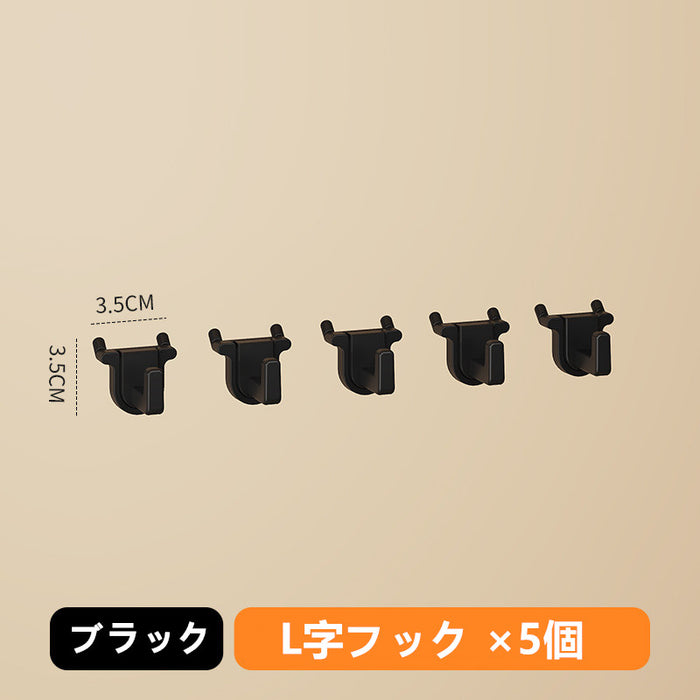 RAKU 有孔ボード  L字フック 5個 パーツ ペグボード用 小物収納 オプション