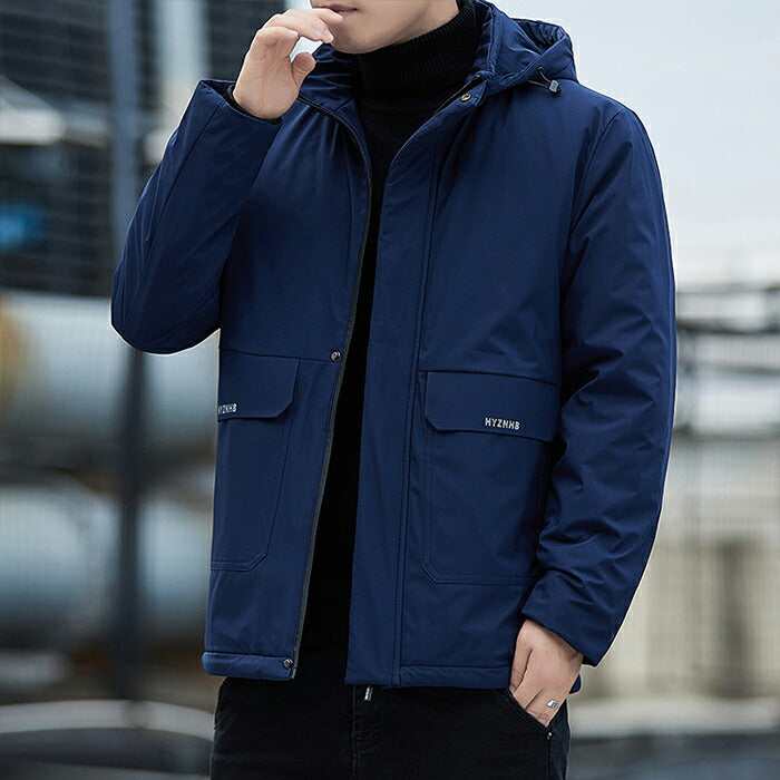 裏ボア マウンテンパーカー メンズ ジャケット ジャンパー 防寒 防風 秋服 冬服 秋冬 フード付き 厚手 防風 撥水  ゴルフウェア アウトドア カジュアル シンプル おしゃれ ポケット付き 通勤 通学 登山 釣り キャンプ 大きいサイズ