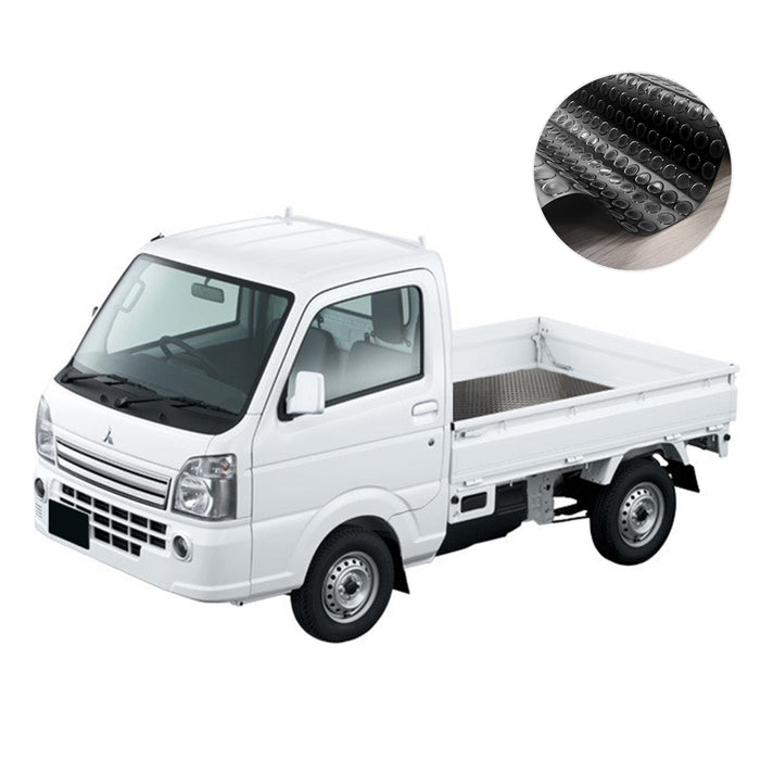 RAKU 軽トラックマット ゴムマット 1400*2100*5mm荷台保護 防音・防振効果 耐久性が良い ハサミでカット可能 凹凸付き 滑り止め 敷くだけ簡単 床敷き 保護 水洗い