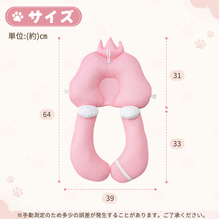 RAKU 犬 あごのせ枕 猫 ペット介護クッション 2WAY クラウンデザイン 上下分離式 体圧分散 床ずれ対策 高さ調節 リバーシブル テンセルメッシュ×ボア素材 通気性 シニア犬 シニア猫 老犬介護 高齢犬 ペット枕