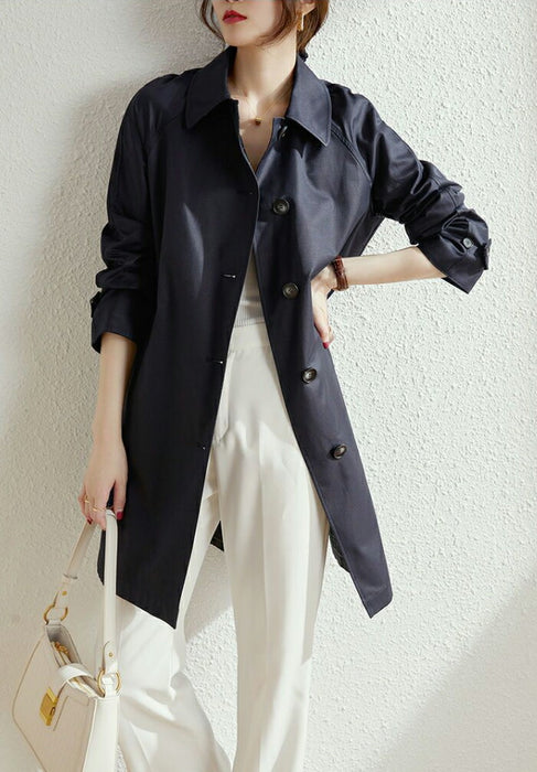 【M-5XL】トレンチコート レディース 大きいサイズ ステンカラーコート アウター ロングコート 膝丈 スプリングコート カジュアル 通勤 きれいめ おしゃれ 上品 チェック ゆったり 軽 体型カバー 入学式 入園式 卒業式 オフィス 春 秋 冬 ベージュ 紺