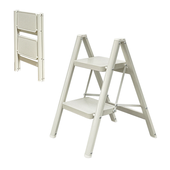 RAKU 脚立 2段 3段 4段 踏み台 折り畳み 広い足置き 滑り止め加工 ハイタイプ 耐荷重約150KG スチールフレーム 収納便利 錆びに強い はしご ツールストレージ 安定感 多機能