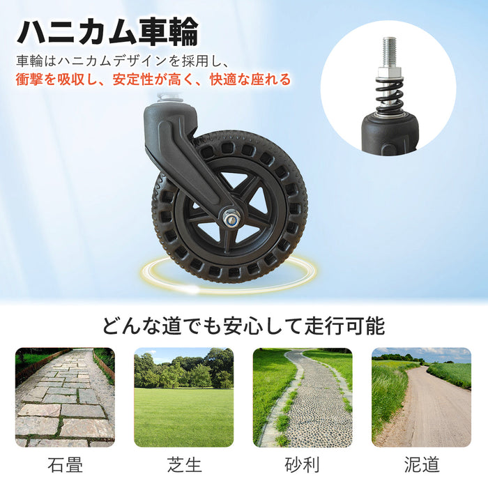 RAKU 車椅子 介助型 折りたたみ式 簡易車椅子 自立型 持ち運び易い 軽量 アルミ製 外出/旅行に適用 介助ブレーキ付  コンパクト 移動サポート 簡易式 ノーパンクタイヤ 飛行機持ち込み可