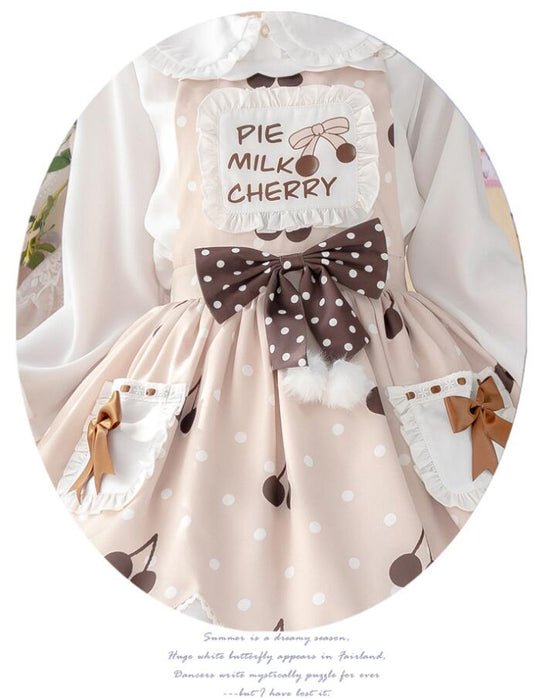 【7日内出荷】2点セット コスプレ仮装 キャミソールワンピース ロリータ服 ドレス 洋服 JSK リボン プリンセス lolita フリル お姫様 ノースリーブ シャツ付き  ハロウィン衣裳 COSPLAY 仮装パーティー レディース ガールズ 可愛い メイド喫茶 学園祭文化祭 イベント舞台演出服 S M L XL