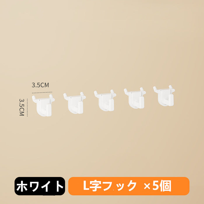 RAKU 有孔ボード  L字フック 5個 パーツ ペグボード用 小物収納 オプション