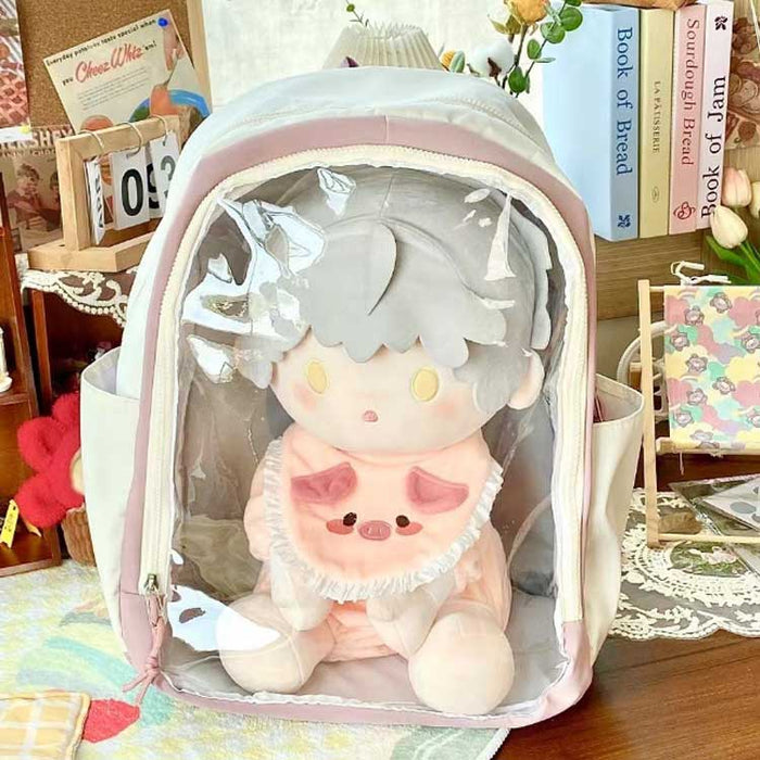 【7日内出荷】痛バ バッグ 痛リュック クリアバッグ 透明 リュックサック 痛バッグ リュック レディース かわいい 大容量 ナイロン クリア 推し 女子 軽量 推し活 通学 ぬいぐるみ入れ ヲタ活 痛リュック 見せバッグ 推しバッグ 大人