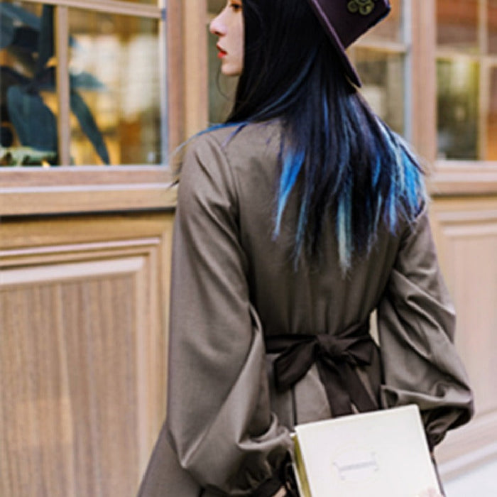 【7日内出荷】3点セット ロリータワンピース 長袖ワンピース ロリータドレス lolita マント付き ネクタイ付き 甘ロリ 可愛い 原宿 レディース ガーリー 春秋冬 S/M/L
