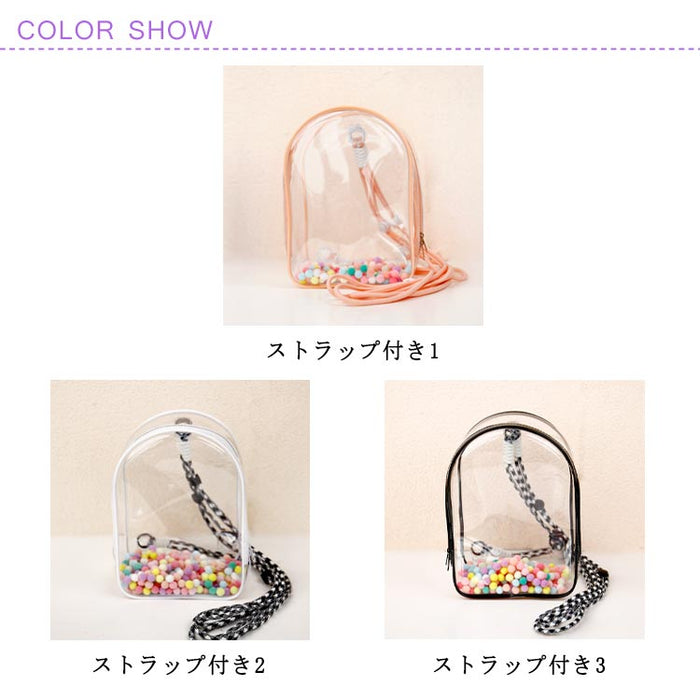 【7日内出荷】大きな透明ポケット スクールバッグ 推し活バッグ 見せる 収納 推し活グッズ 痛バッグ 痛バ ぬいぐるみ 大容量 ぬいぐるみバッグ ショルダーポーチ 透明 クリア バッグ ぬいぐるみ