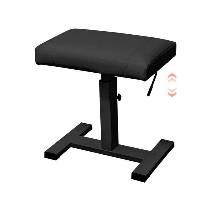 RAKU ガス圧式ピアノ椅子 無段階調整 高さ44-56 cm 高低自在 高耐久合金製 高反発クッション 座り心地良い PUレザー 幅48cm奥行31cm 滑り止め 安定感 長持ち 黒 白 ホワイト ブラック