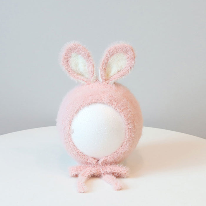 ベビー ニット帽子 うさ耳 ボンネット 赤ちゃん お宮参り 退院 出産祝い 帽子 おしゃれ シンプル  秋 冬 服 キッズ 子ども 子ども服 新生児 可愛い 寒さ対策 お出かけ うさぎ ０歳 １歳 2歳 プレゼント ギフト