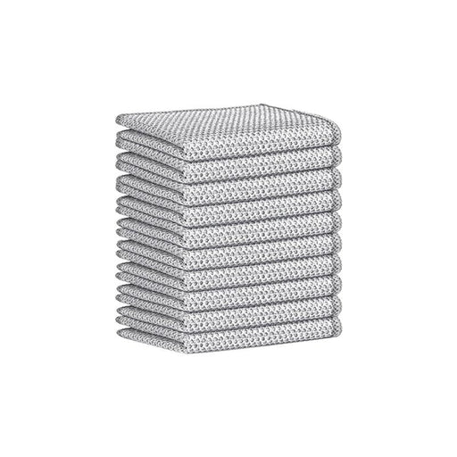【三層構造】RAKU キッチンクロス ワイヤー雑巾 10~50枚セット 20×20cm ふきん ステンレス布巾 食器用キッチンタオル 両面使用 乾湿両用 食器拭き 油汚れクロス
