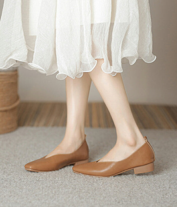 【7日内出荷】【5cmヒール】プレーン パンプス レディース 柔らかい ぺたんこ フラットシューズ Vカット スクエアトゥ  痛くない 脱げない 美脚 走れる お呼ばれ 二次会 パーティー 通勤 オフィス 立ち仕事 旅行 春 夏 秋 冬 小さいサイズ 大きいサイズ