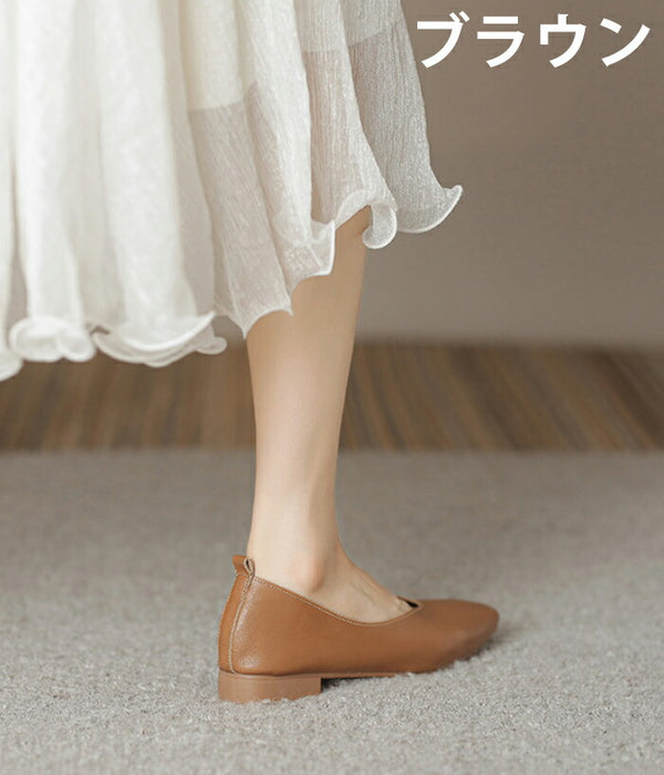 【7日内出荷】【5cmヒール】プレーン パンプス レディース 柔らかい ぺたんこ フラットシューズ Vカット スクエアトゥ  痛くない 脱げない 美脚 走れる お呼ばれ 二次会 パーティー 通勤 オフィス 立ち仕事 旅行 春 夏 秋 冬 小さいサイズ 大きいサイズ