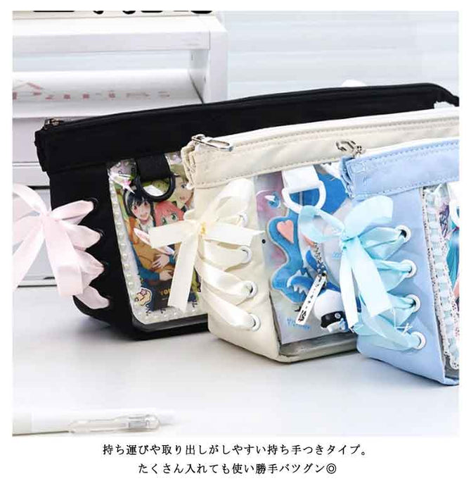【7日内出荷】痛ペンケース 中学生 かわいい おしゃれ 高校生 痛バ ポーチ 推し活 女の子 男の子 文房具 オシャレ 大容量 痛バッグ クリアペンケース 痛ポーチ シンプル おしゃれ 韓国 文具 推し活 可愛 女性 子供 レディース 推し色 缶バッジ 痛ポ 痛バック