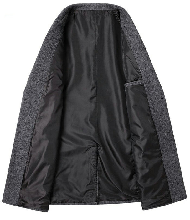 【M-3XL】チェスターコート メンズ ビジネス コート アウター ロングコート 中綿コート ジャケット 暖かい 防寒 厚手 カジュアル 通勤 通学 冬 秋物 シンプル 無地 カジュアル 冬服 秋服 おしゃれ 20代 30代 40代 50代 黒 グレー レッド 大きいサイズ