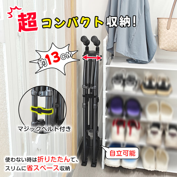 RAKU 歩行器 折りたたみ式 コンパクト収納 5段階高さ調整可能 数秒開閉式 軽量 自立可能 アルミ 錆びにくい 滑り止め 持ち運び便利 立ち上がり補助 高齢者用 介護用品 室内 屋外耐荷重約100kg 固定式