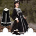 【7日内出荷】シスター風 ロリータワンピース 長袖ワンピース ロリータドレス lolita 付け襟付き レース フリル 甘ロリ 可愛い 原宿 レディース ガーリー 春秋冬