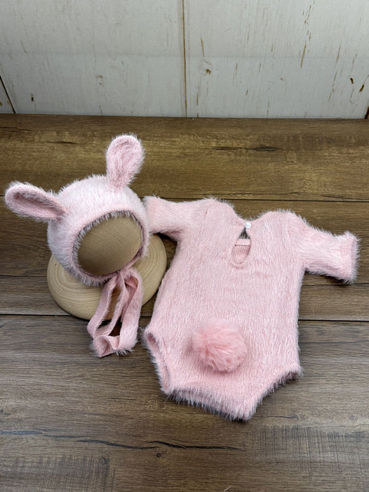 新生児 ニューボーンフォト セット 衣装 ウサギ帽子 ベビー ロンパース 帽子セット 月齢アート 寝相アート 月齢 フォト グッズ 男の子 女の子 ニューボンフォト ギフト 撮影 帽子 赤ちゃん ニット帽 出産祝い 兎年 干支  卯年 ハロウィン衣装