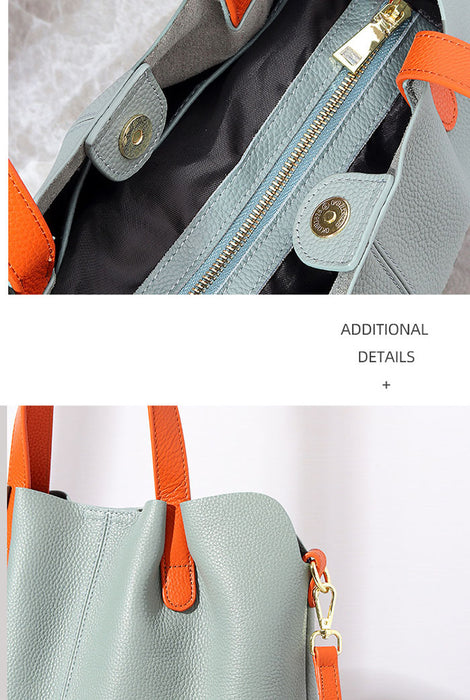 【7日内出荷】【2WAY】本革 トートバッグ ショルダーバッグ レディース 大容量 肩掛け 斜め掛け 手提げ レザー 大きめ 通勤 仕事バッグ 鞄 牛革 柔らか 大人 ビジネス オフィス 上品  鋲付き 高見え 高級感 お出かけ デート かわいい 母の日 クリスマス プレゼント