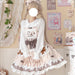 【7日内出荷】2点セット コスプレ仮装 キャミソールワンピース ロリータ服 ドレス 洋服 JSK リボン プリンセス lolita フリル お姫様 ノースリーブ シャツ付き  ハロウィン衣裳 COSPLAY 仮装パーティー レディース ガールズ 可愛い メイド喫茶 学園祭文化祭 イベント舞台演出服 S M L XL
