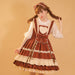 【7日内出荷】ロリータ服 単品・Jskワンピース シャツ コスプレ 可愛い女の子 レディース キャミソールワンピース ハロウィン衣装 お姫様ドレス コスチューム衣装 高校生 舞台 日常 写真 花嫁 洋服 膝丈 Lolita ロリータファッション 森ガールお嬢様 姫系 少女ワンピ 蝶結び付き