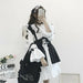 【7日内出荷】6点セット メイド服 ミニ丈 メイド喫茶 メイドコスチューム ジャパニーズメイド lolitaメイド服 セット ミニスカ ハロウィン 衣装 仮装 パーティ コスプレ ウェイトレス