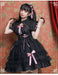 【7日内出荷】ロリータワンピース ホワイト 白 レディース lolita リボン ロリータ 袖付き 膝丈 小柄 可愛い 着瘦せ 仮装 コスプレ コスチューム 小柄 可愛い 学生 女の子 ゴスロリ  仮装 パーティ イベント ロリィタファッション フリル