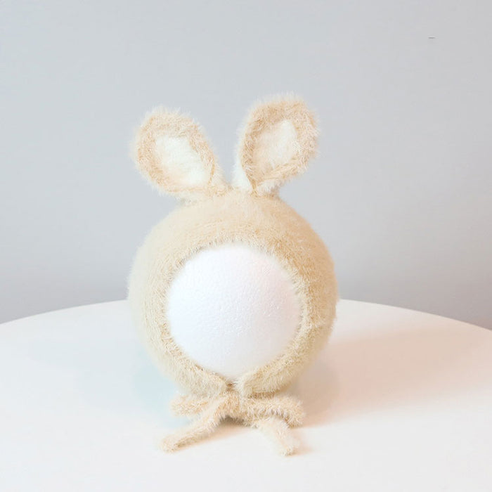 ベビー ニット帽子 うさ耳 ボンネット 赤ちゃん お宮参り 退院 出産祝い 帽子 おしゃれ シンプル  秋 冬 服 キッズ 子ども 子ども服 新生児 可愛い 寒さ対策 お出かけ うさぎ ０歳 １歳 2歳 プレゼント ギフト