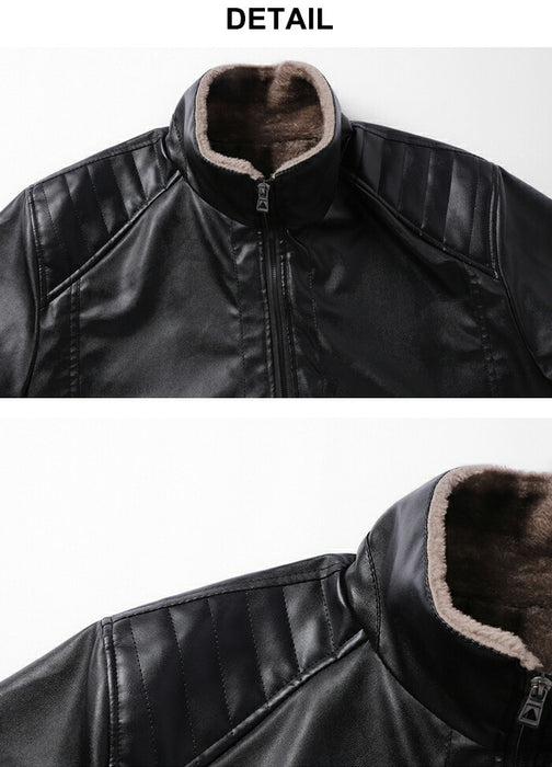 裏ボア ジャケット メンズ シングル レザージャケット ショートコート コーデュロイ ジャケット 裏起毛 厚手 防寒 冬物 アウター ブルゾン 折襟 アウター メンズジャケット ムートンジャケット 冬服 30代 40代 50代 60代 大きいサイズ