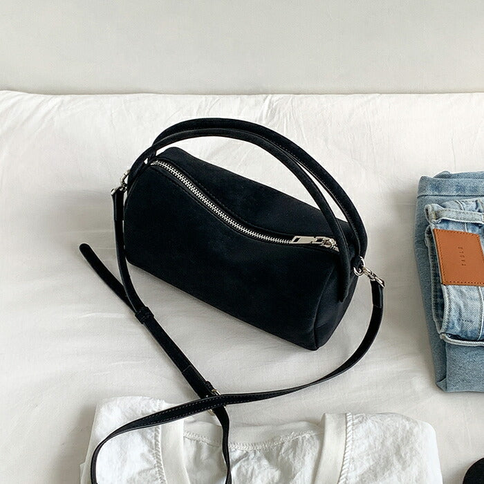 【2way】スエード調 ショルダーバッグ レディース 斜めがけ 手提げ スエードバッグ トートバッグ ボストンバッグ ハンドバッグ 肩掛けバッグ ミニ 柔らか きれいめ 大人可愛い 小さい 鞄 高級感 おしゃれ 秋 冬 通勤通学 お仕事バッグ お出かけ