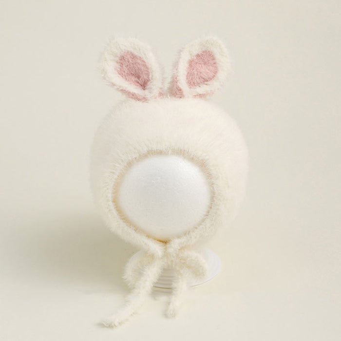 ベビー ニット帽子 うさ耳 ボンネット 赤ちゃん お宮参り 退院 出産祝い 帽子 おしゃれ シンプル  秋 冬 服 キッズ 子ども 子ども服 新生児 可愛い 寒さ対策 お出かけ うさぎ ０歳 １歳 2歳 プレゼント ギフト