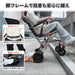 RAKU 車椅子 介助型 折りたたみ式 簡易車椅子 自立型 持ち運び易い 軽量 アルミ製 外出/旅行に適用 介助ブレーキ付  コンパクト 移動サポート 簡易式 ノーパンクタイヤ 飛行機持ち込み可