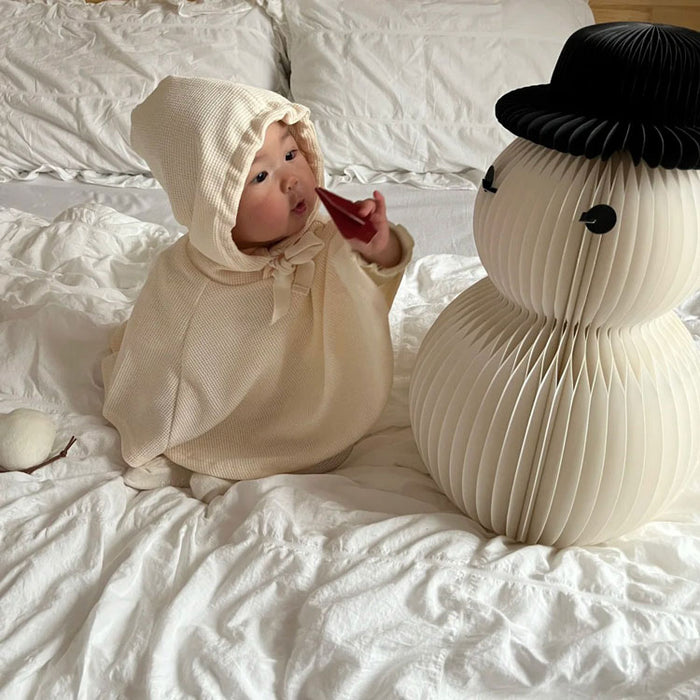 ベビー ポンチョ 新生児 防寒  マント ベビー服 アウター 裏起毛 フード付き ケープ 新生児 出産祝い 退院着 キッズ 男の子 女の子 記念写真  披露宴 かわいい 羽織り 防寒 防風  赤ちゃん 春秋 夏 冷房対策  結婚式 お宮参り 退院祝い プレゼント