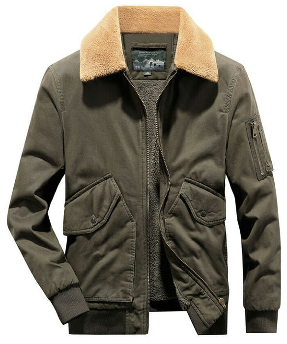 ミリタリージャケット フリースジャケット メンズ ボア ジャケット 暖か 防寒 厚手 アウトドア ブルゾン ジップアップ もこもこ アウター 綿 コットン ミリタリー カジュアル 登山 秋冬 おしゃれ ポーラー ジャケット 大きいサイズ