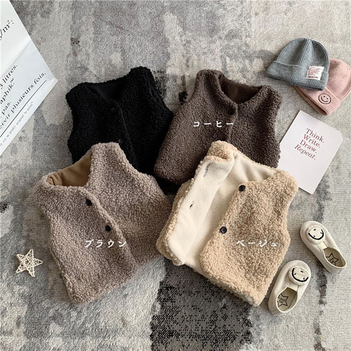 【7日内出荷】キッズ  ボア ベスト  子供服 ベビー服 ジレ 軽量 カジュアル  90 100 110 120 130 アウター コート カジュアル ベビー服 子供服 重ね着 体温調節 男の子 女の子 アウター 羽織 軽い 秋 冬 春  防寒