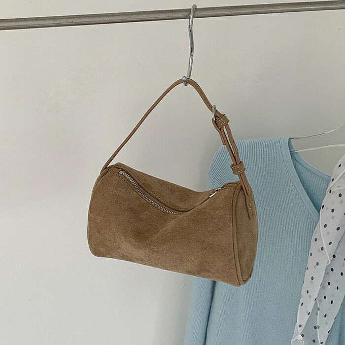 【2way】スエード調 ショルダーバッグ レディース 斜めがけ 手提げ スエードバッグ トートバッグ ボストンバッグ ハンドバッグ 肩掛けバッグ ミニ 柔らか きれいめ 大人可愛い 小さい 鞄 高級感 おしゃれ 秋 冬 通勤通学 お仕事バッグ お出かけ